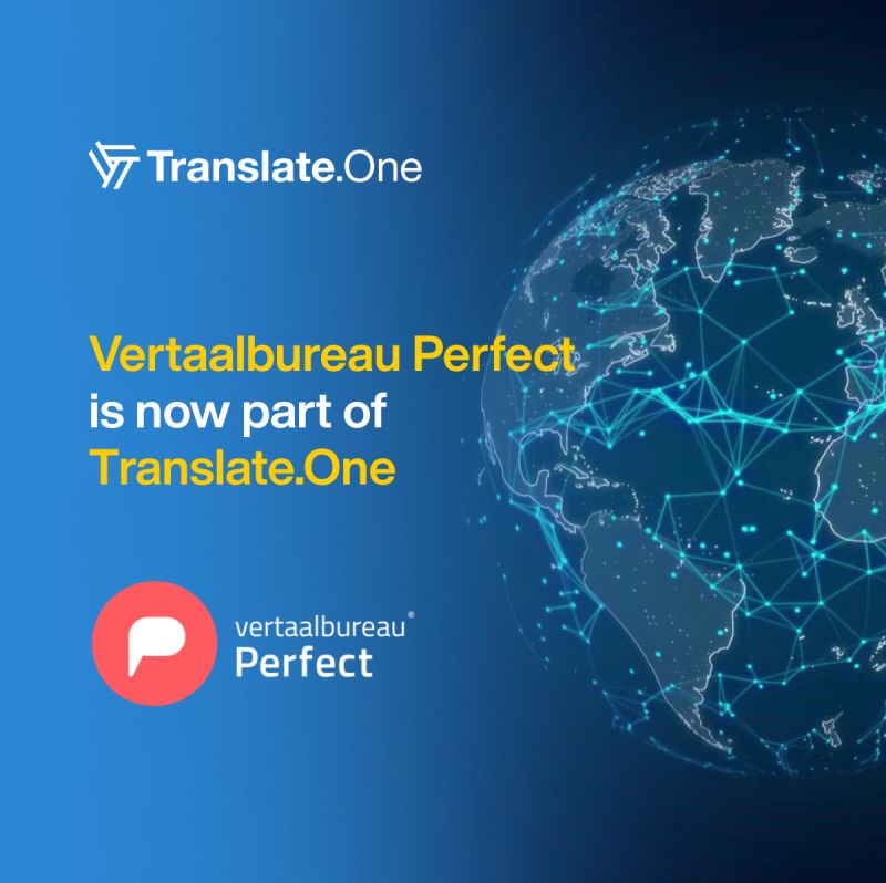 Legal advisor to Translate.One on the acquisition of Vertaalbureau Perfect and Fairlingo